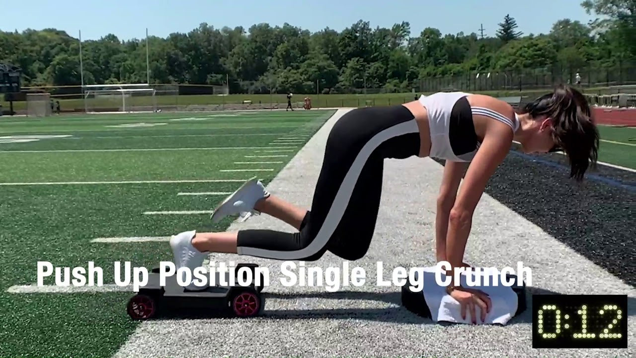 Single leg online crunch